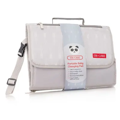 Geanta bebelusi pentru schimbat scutece si infasat Gri 32x24 cm, EBI-CARE