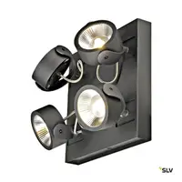 KALU LED 4,sq,3000K,60°negrulampa plafon/perete
