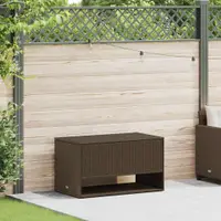 Gossi cutie de perne de exterior maro 100x55x55,5 cm poly rattan