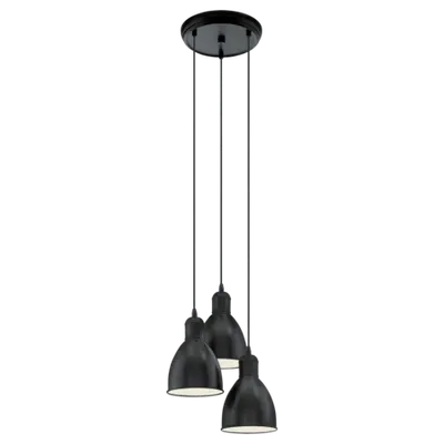 Lampa suspendata PRIDDY negru, alb 220-240V,50/60Hz IP20