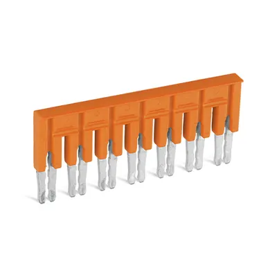Jumper; insulated; 7-way; Nominal current 30 A; orange