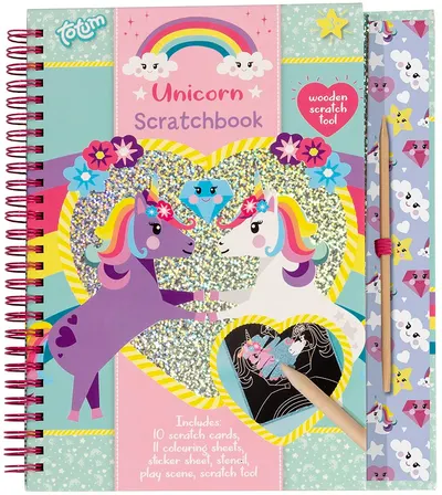 Set de creație Totum - Scratchbook, Unicorn