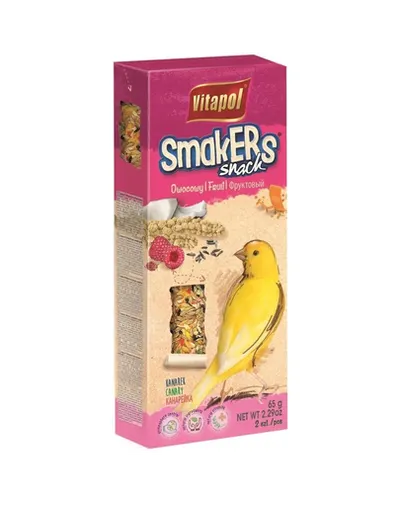 VITAPOL Smakers pentru canari fructe 2 buc.