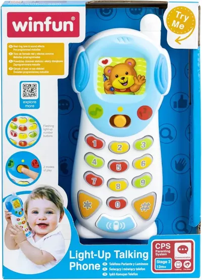 Jucărie interactivă WinFun - Telefon, cu sunet si lumini