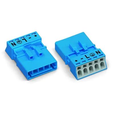 Plug; 5-pole; 1,50 mm²; blue
