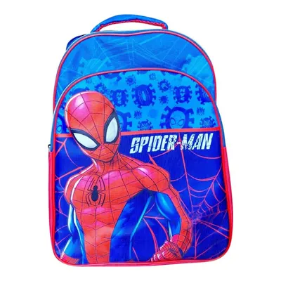 Rucsac Spiderman, 42x30x17 cm, cu trei compartimente, bretele ergonomice