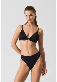 Slip brazilian cu talie inalta - Negru