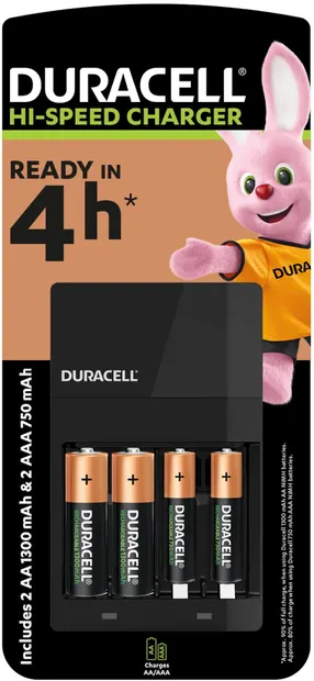 Încărcător cu baterii Duracell - CEF 14, 2 AA+2 AAA