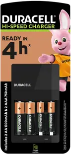 Încărcător cu baterii Duracell - CEF 14, 2 AA+2 AAA