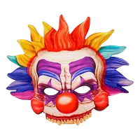 Masca clown ticnit