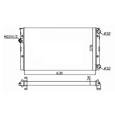 Radiator, racire motor NRF 50455