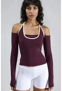 Bluza dama - Mov - Jerseu - Slim fit