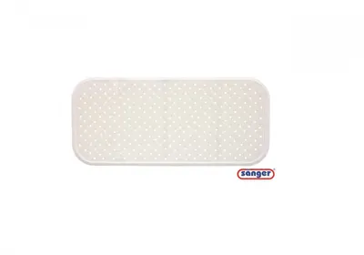 Covoras antiderapant de cada cu ventuze 76x34 cm alb