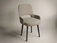 Scaun Berna Tapitat Bej Negru