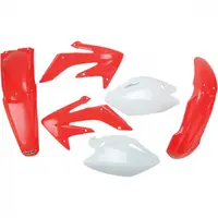 Kit plastice Honda CRF 250 ,2004-05, alb rosu, culoare OEM