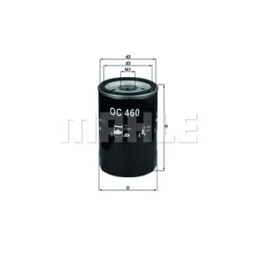 Filtru ulei MAHLE ORIGINAL OC 460