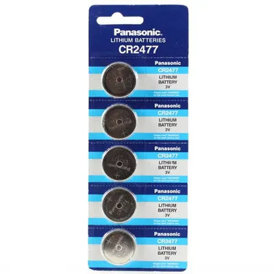Baterie litiu 3V CR2477 1000mAh, Panasonic