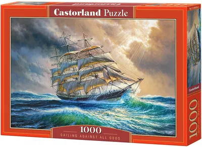 Puzzle Castorland din 1000 de piese - Navigand in ciuda sanselor