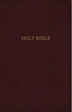KJV, Deluxe Reference Bible, Super Giant Print, Imitation Leather, Burgundy, Indexed, Red Letter Edition