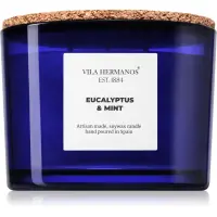 Vila Hermanos Apothecary Cobalt Blue Eucalyptus & Mint lumânare parfumată 350 g