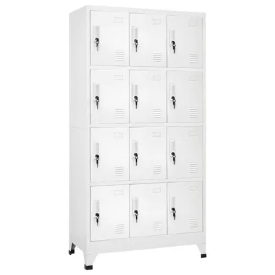 vidaXL Dulap vestiar cu 12 compartimente, 90x45x180 cm