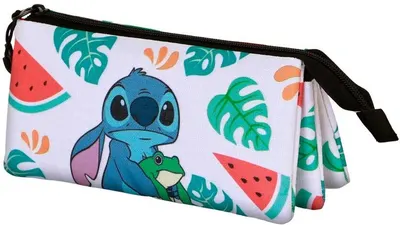 Penar triplu Karactermania Lilo & Stitch - Frog, 1 fermoar
