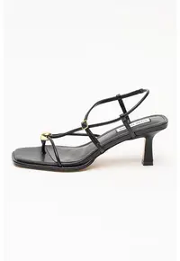 Sandale slingback cu varf patrat Jackpots - Negru