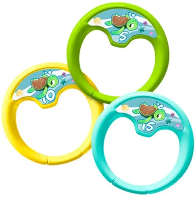 Set de jucarii Eurekakids - Inele de apa colorate, 3 piese