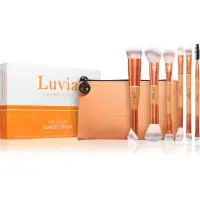 Luvia Cosmetics Duo Voyage set de pensule cu husă Sunset Crush 7 buc
