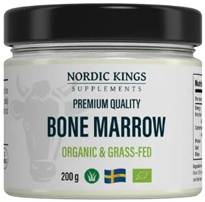 Măduvă osoasă Organică și Crescută pe Pajiște, 200 g, Nordic Kings