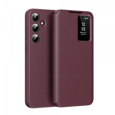 Husa pentru Samsung Galaxy S26 FE, Techsuit, SmartView, Rosie