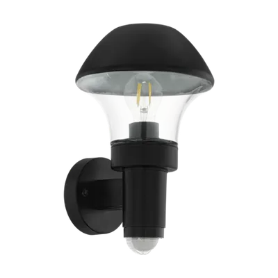 Lampa perete VERLUCCA negru 220-240V,50/60Hz IP44