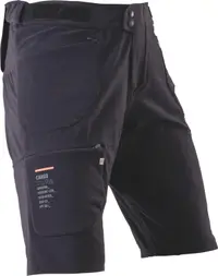 Pantaloni scurți de ciclism bărbați Leatt MTB Trail 6.0 Cargo ghost black
