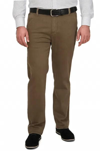Pantaloni casual cu buzunar oblic, Realize, maro caramel (Marime pantalon: W31)