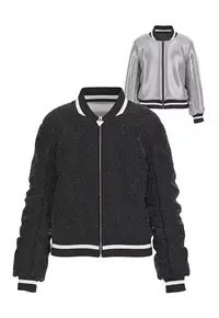 Jacheta cu model reversibil - Negru/Argintiu