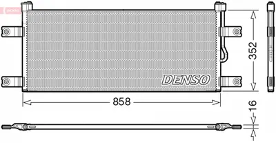 Condensator climatizare potrivit MERCEDES ACTROS MP4 MP5, ANTOS 07.11