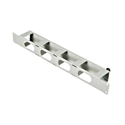 Organizator 19 cu canal de cablu, 1U, capac cu clips