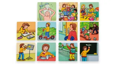 Set de 26 carduri magnetice. Secvențe temporale -Ordinea evenimentelor