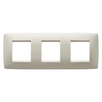 Placa ornament CProiector HORUS ONE - IN TECHNOPOLYMER - 2+2+2 modul HORIZONTAL - IVORY - CProiector HORUS