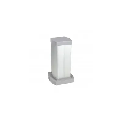 Snap-on mini-column - 4 compartimente - inaltime 0.30 m - aluminiu body and capacs - aluminiu finish