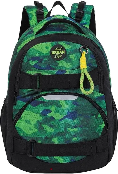 Rucsac școlar anatomic S. Cool Urban - Green Army