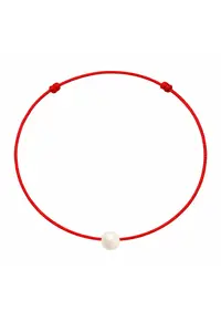 Bratara martisor decorata cu perla Preciosa - Crem