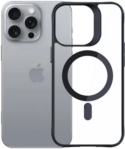Husă 3mk - Satin Armor MagCase, iPhone 16 Pro Max, negru