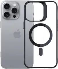 Husă 3mk - Satin Armor MagCase, iPhone 16 Pro Max, negru