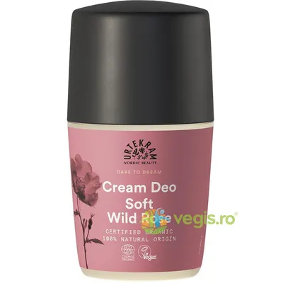 Deodorant Roll-On Crema Fina cu Trandafir Salbatic Bio 50ml