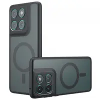 Husa MagSafe pentru Motorola Edge 60 Fusion / Edge 60, Techsuit, PureFrost, Neagra Satinata