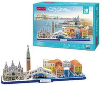 Puzzle 3D Cubic Fun 126 piese City Line Venice