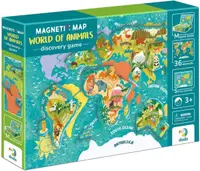 Joc magnetic pentru copii Dodo - World of Animals, 36 piese