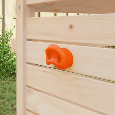 vidaXL Priză de escaladă 2 buc. Portocaliu 100 x 67 x 43 mm PP