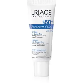 Uriage Bariéderm Cica-Cream with Copper-Zinc SPF 50+ cremă reparatoare cu cupru și zinc SPF 50+